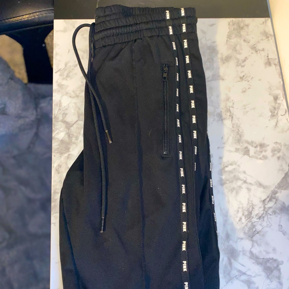 Pink jogger pants